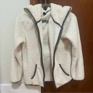 American Eagle Outfitters Fuzzy Zip-Up Sweater